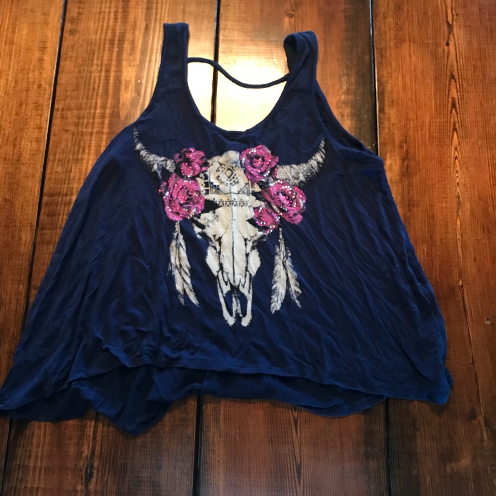 Charlotte Russe Cowskull Tank